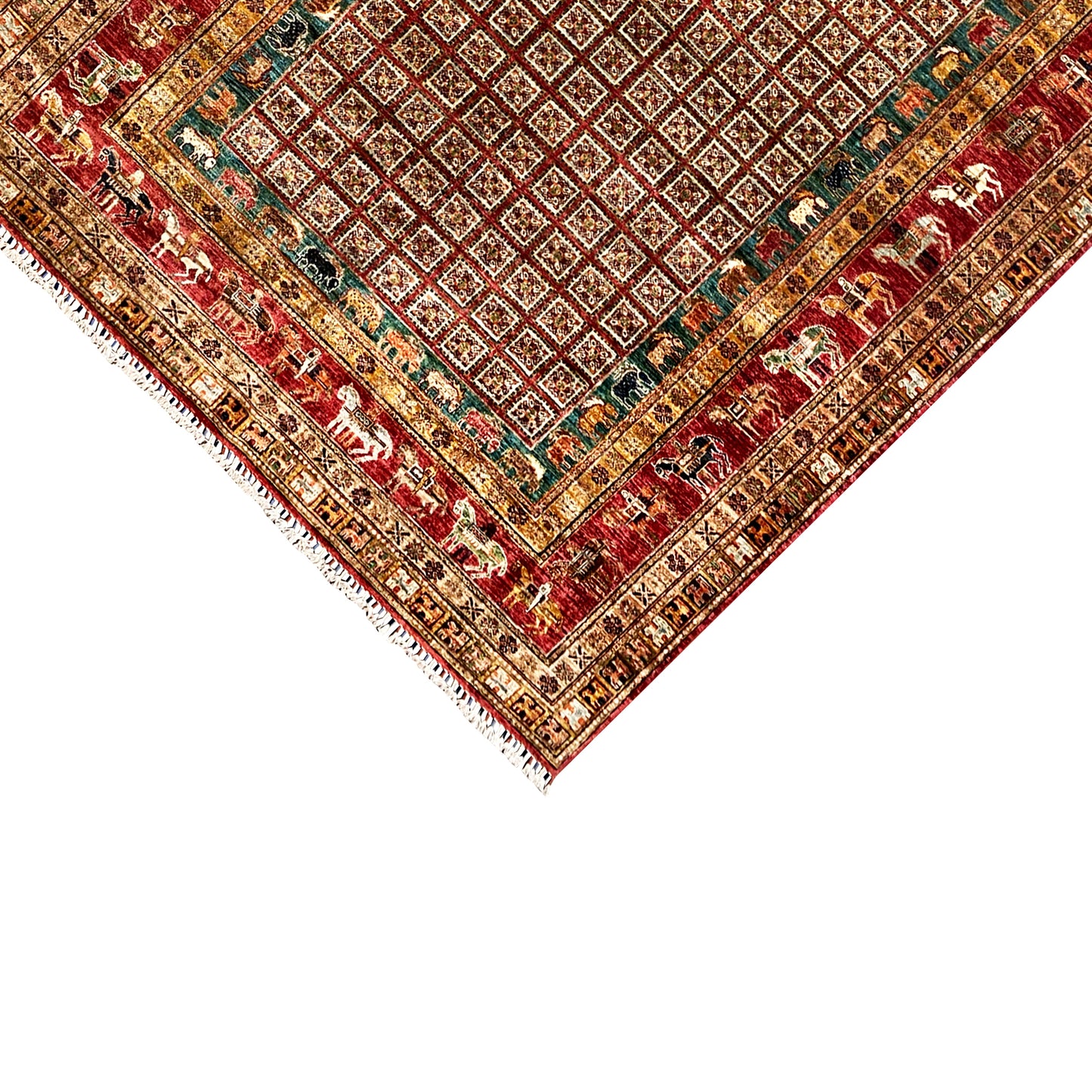 Roter Khorjin Teppich 282x211 cm - German Carpet Shop