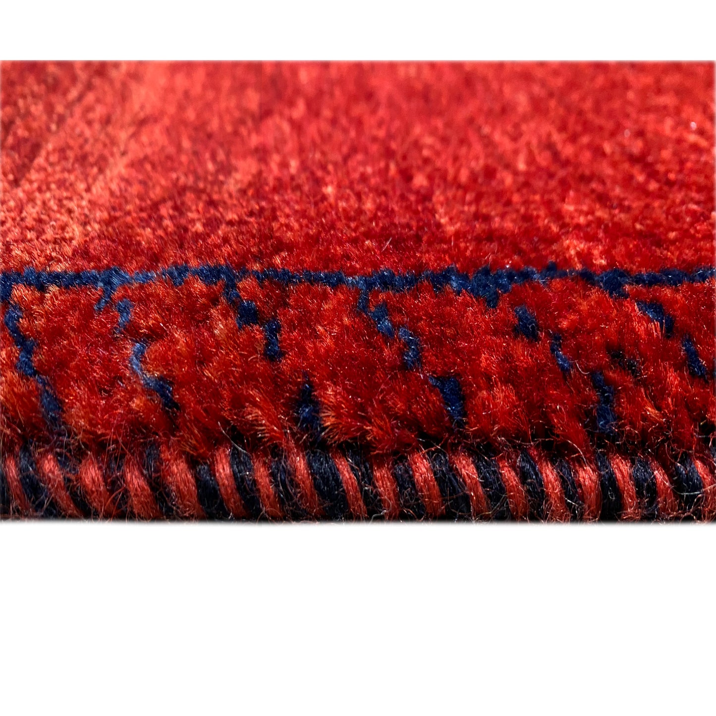 Roter Gabbeh Teppich Läufer 242x81 cm - German Carpet Shop