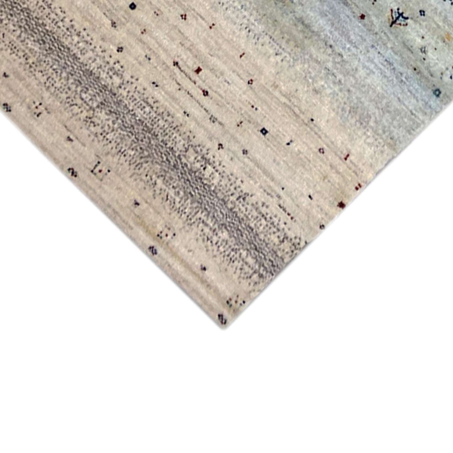 Blauer Gabbeh Teppich Läufer 300x84 cm - German Carpet Shop