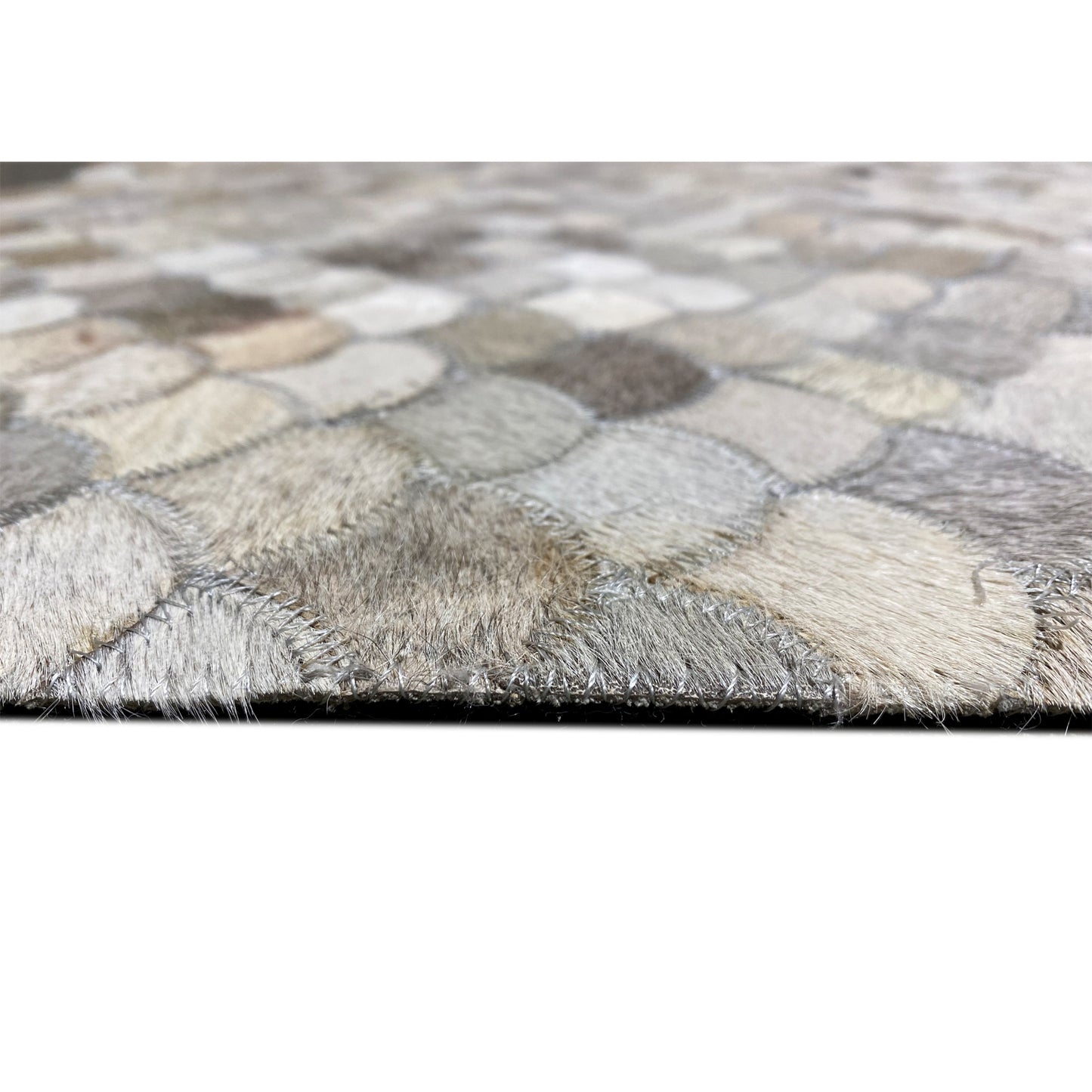 Muschel Kalbsleder Teppich 228x159 cm - German Carpet Shop