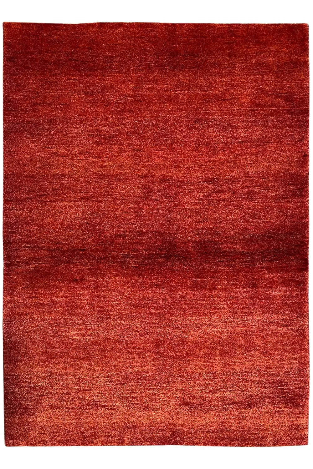 Gabbeh rug 151x106 cm, red woven rug with a mottled surface