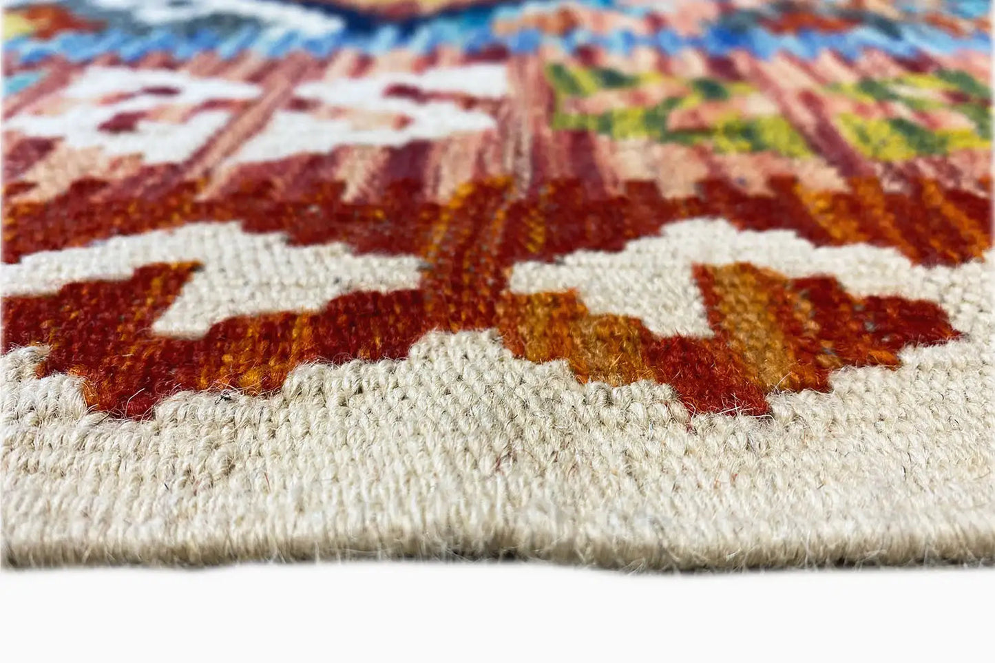 Kelim Afghan - (194x156 cm) - German Carpet Shop