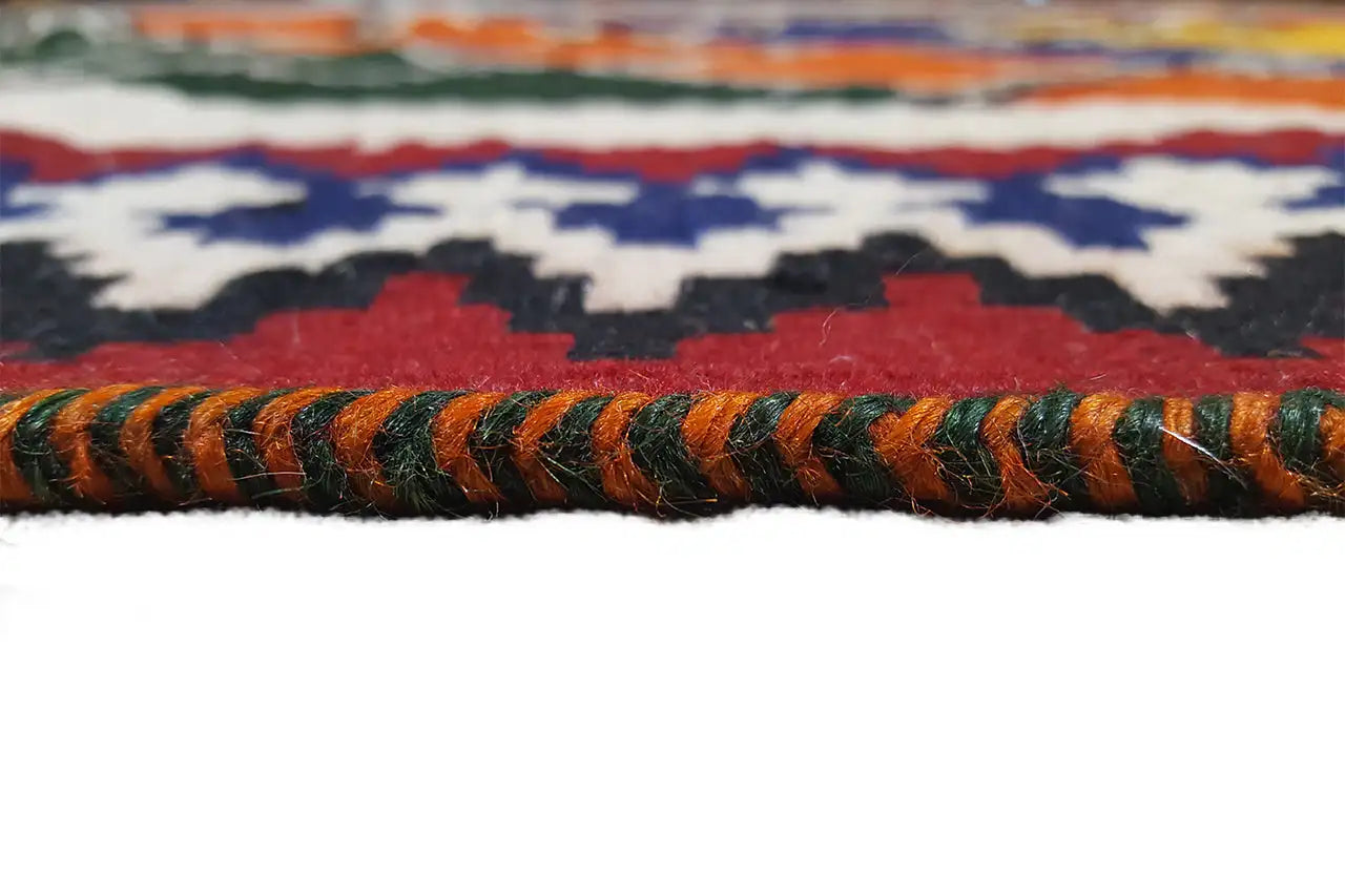 Kilim Qashqai - 802414 (201x128 cm) - Premium Kelim from German Carpet Shop - Just €289! Shop now at German Carpet Shop