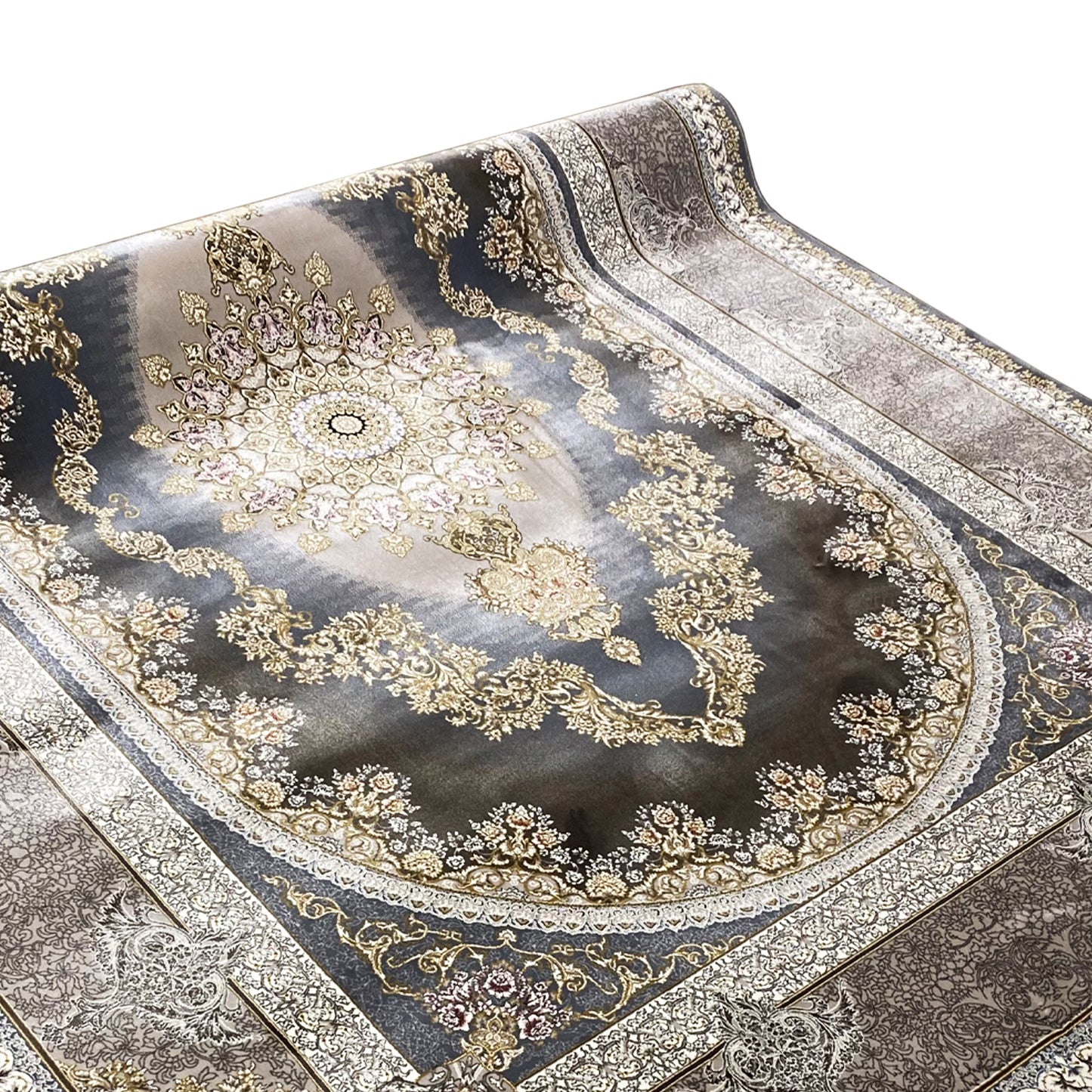 Metallic Navy Carpet 170x240cm