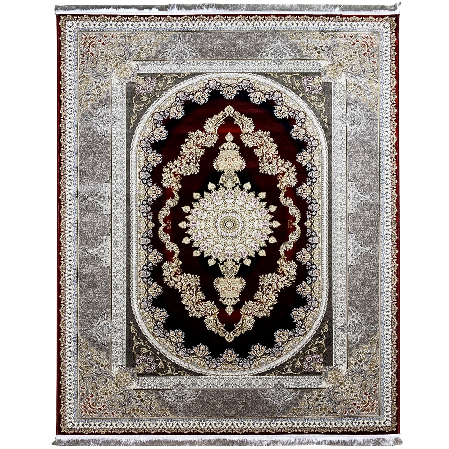 Red-Silver Carpet 170x240cm