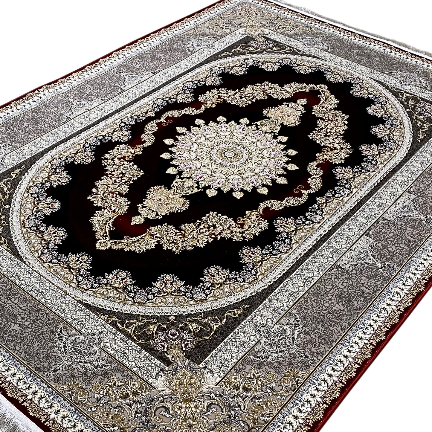 Red-Silver Carpet 170x240cm