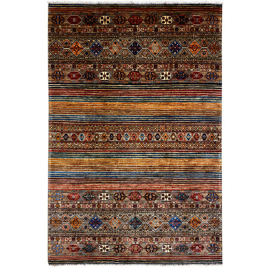 Bunter Khorjin Teppich 372x275 cm - German Carpet Shop