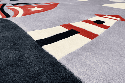 Leinen los! Handgetufteter Kinder-Segelboot-Teppich, 170x240cm (5.6x7.9 ft) - German Carpet Shop