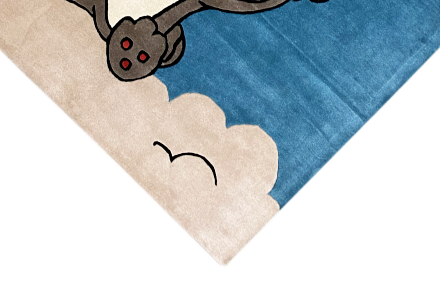 Sonnige Tage - Handgetufteter Kinderteppich mit Hase & Biene, 170x240cm (5.6x7.9 ft) - German Carpet Shop