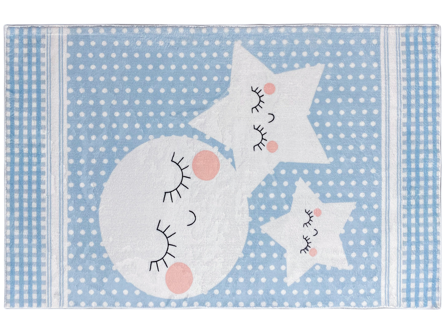 Children's Rug "Star World", blue, 140x200 cm