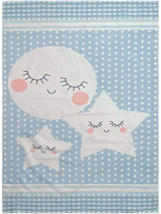 Children's Rug "Star World", blue, 160x230 cm