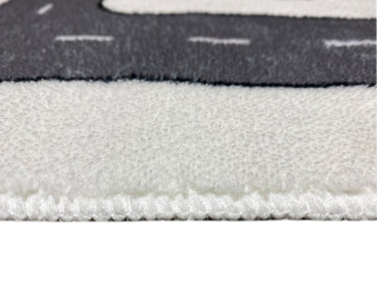 Children's Rug "Street", gray, 140x200 cm