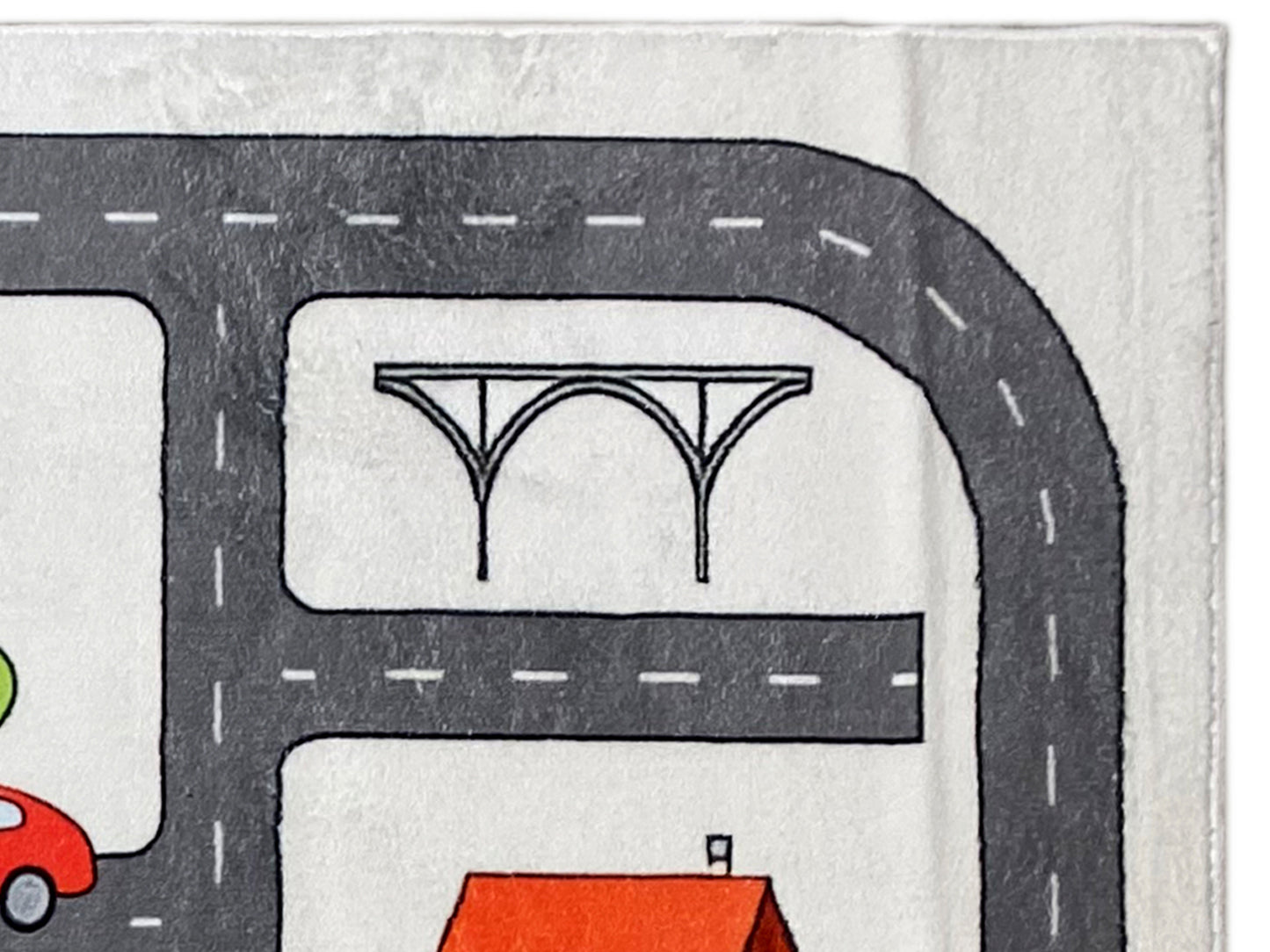 Children's Rug "Street", gray, 140x200 cm