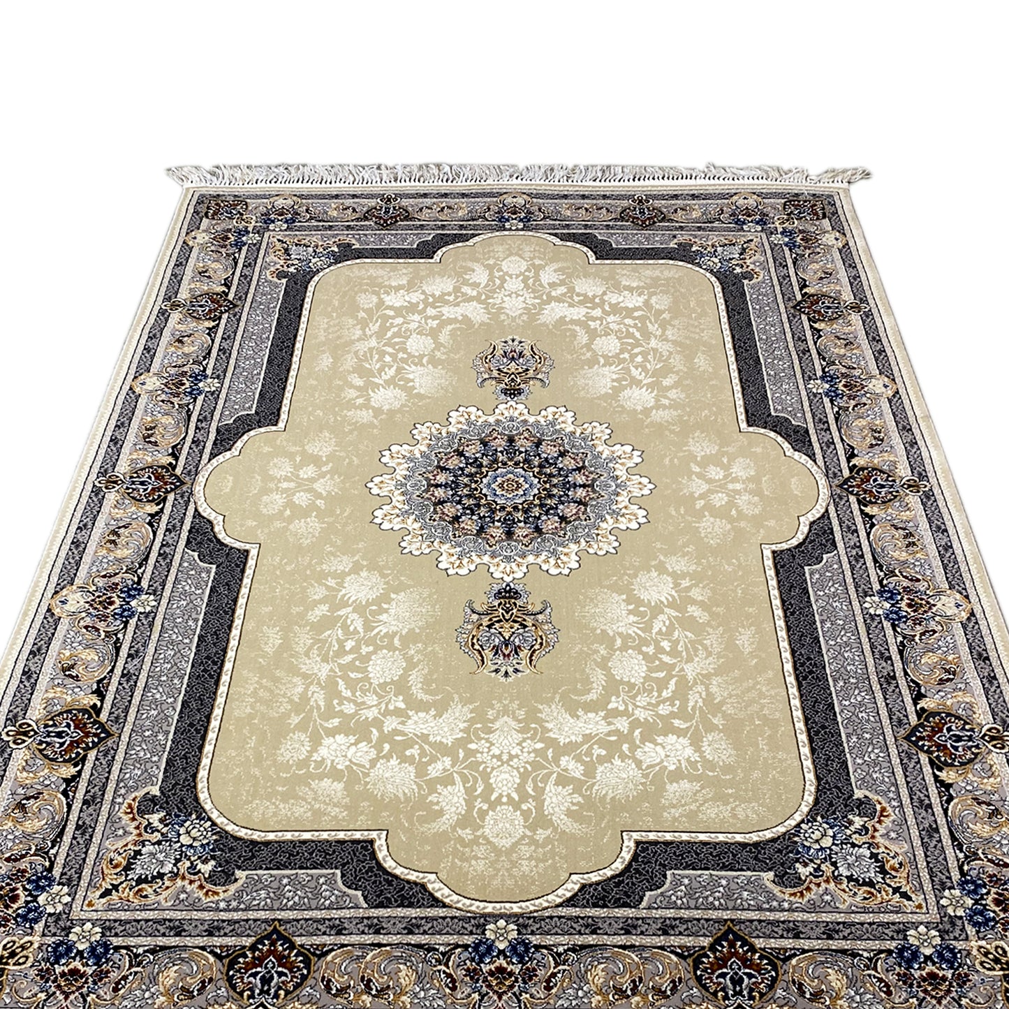 Teppich mit Fransen, orientalisches Muster, 100% Polypropylen, 160x230cm