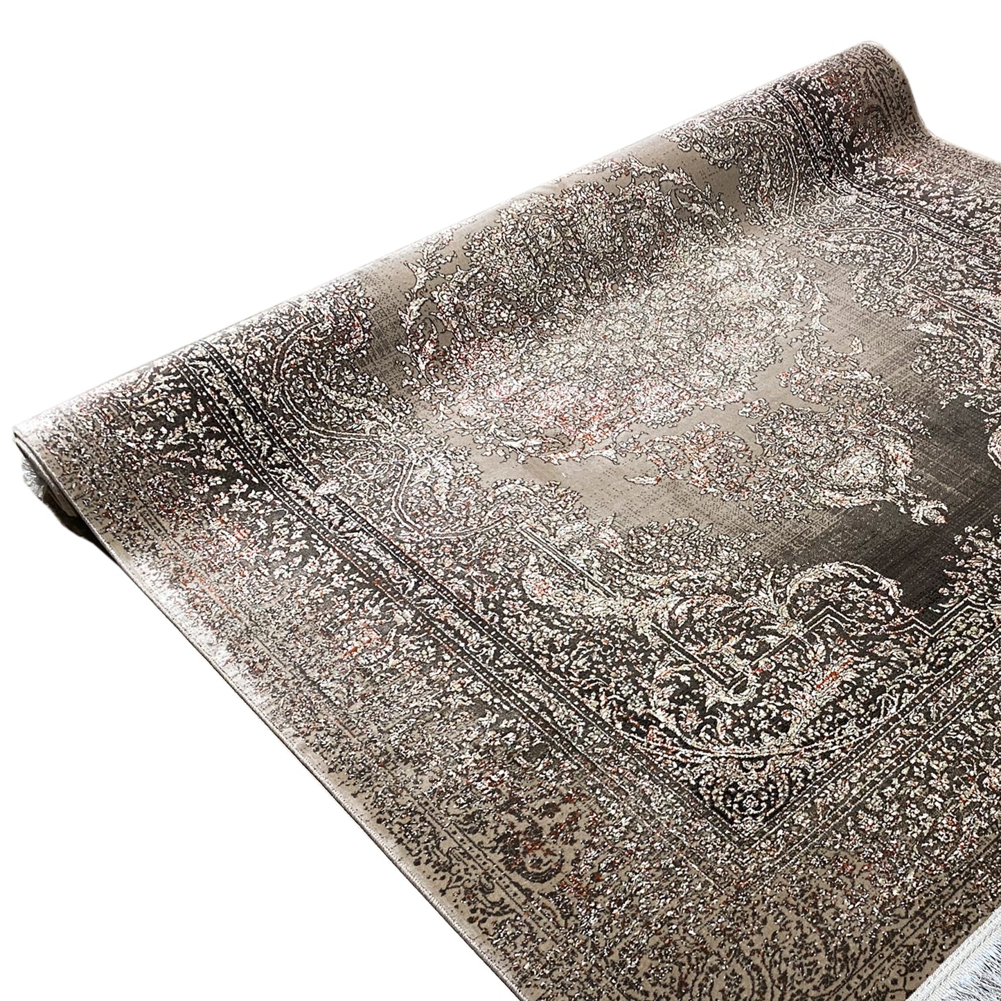 Silver-Maroon Carpet 170x240cm