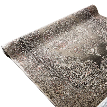 Silver-Maroon Carpet 170x240cm