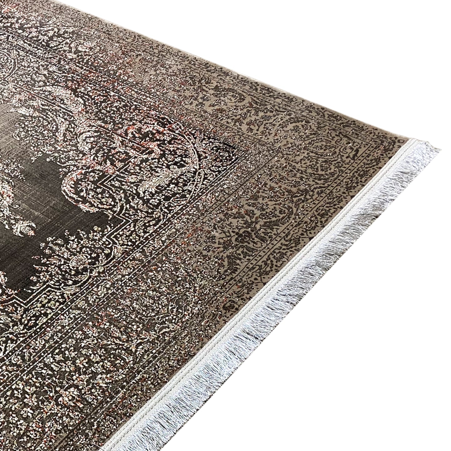 Silver-Maroon Carpet 170x240cm
