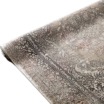 Silver-Maroon Carpet 170x240cm