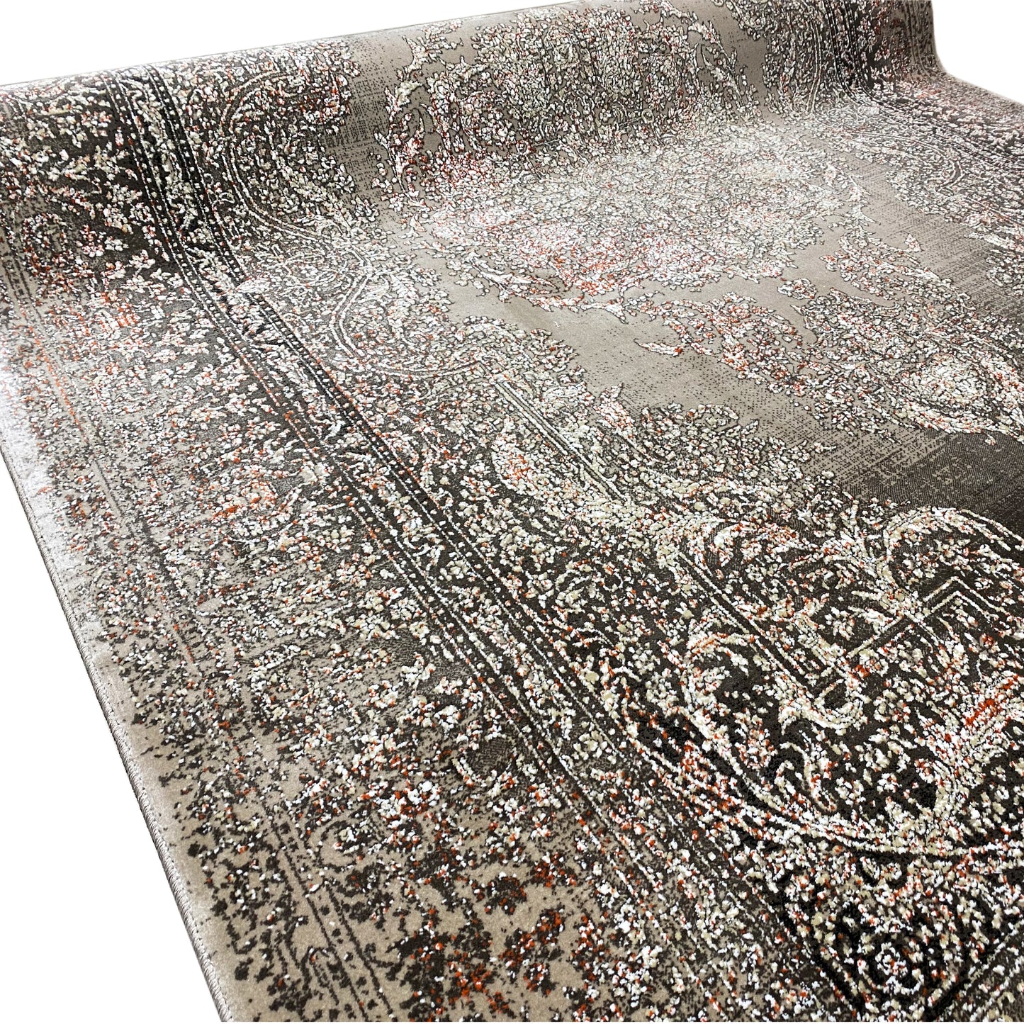 Silver-Maroon Carpet 170x240cm