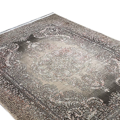 Silver-Maroon Carpet 170x240cm