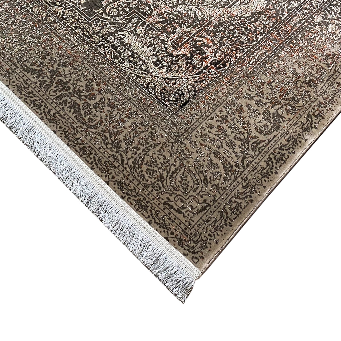 Silver-Maroon Carpet 170x240cm