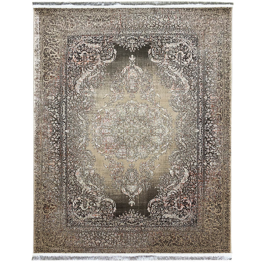 Silver-Maroon Carpet 170x240cm