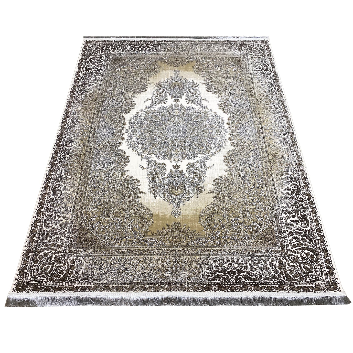 Cream-Silver Carpet 170x240cm