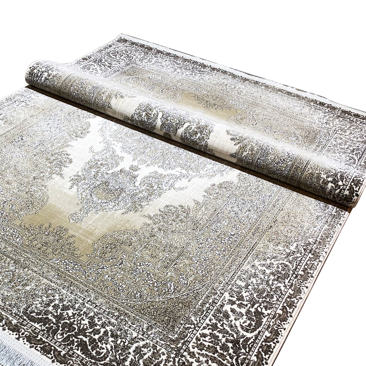 Cream-Silver Carpet 170x240cm