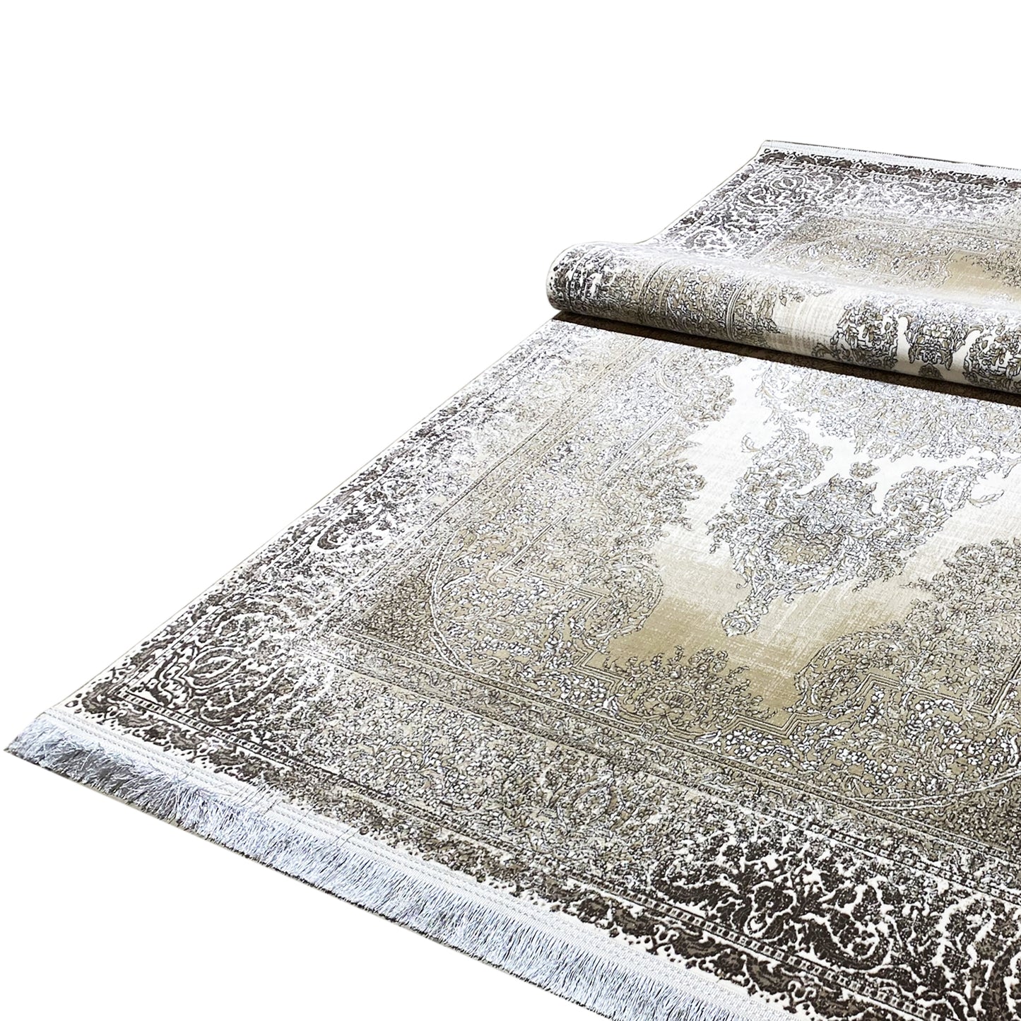 Cream-Silver Carpet 170x240cm