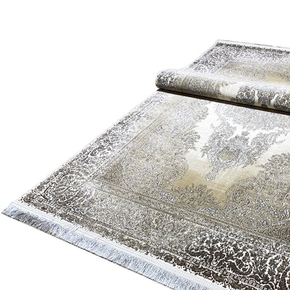 Cream-Silver Carpet 170x240cm