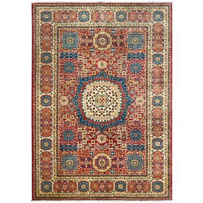 Roter Mamluk Teppich, 236x172 cm - German Carpet Shop