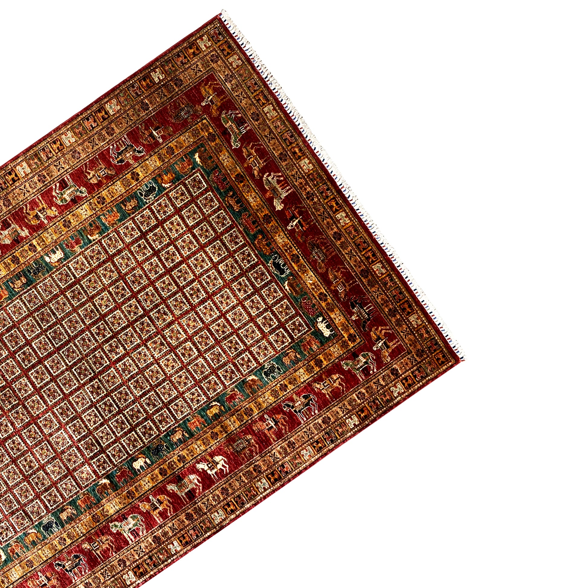 Roter Khorjin Teppich 282x211 cm - German Carpet Shop