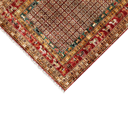 Roter Khorjin Teppich 282x211 cm - German Carpet Shop
