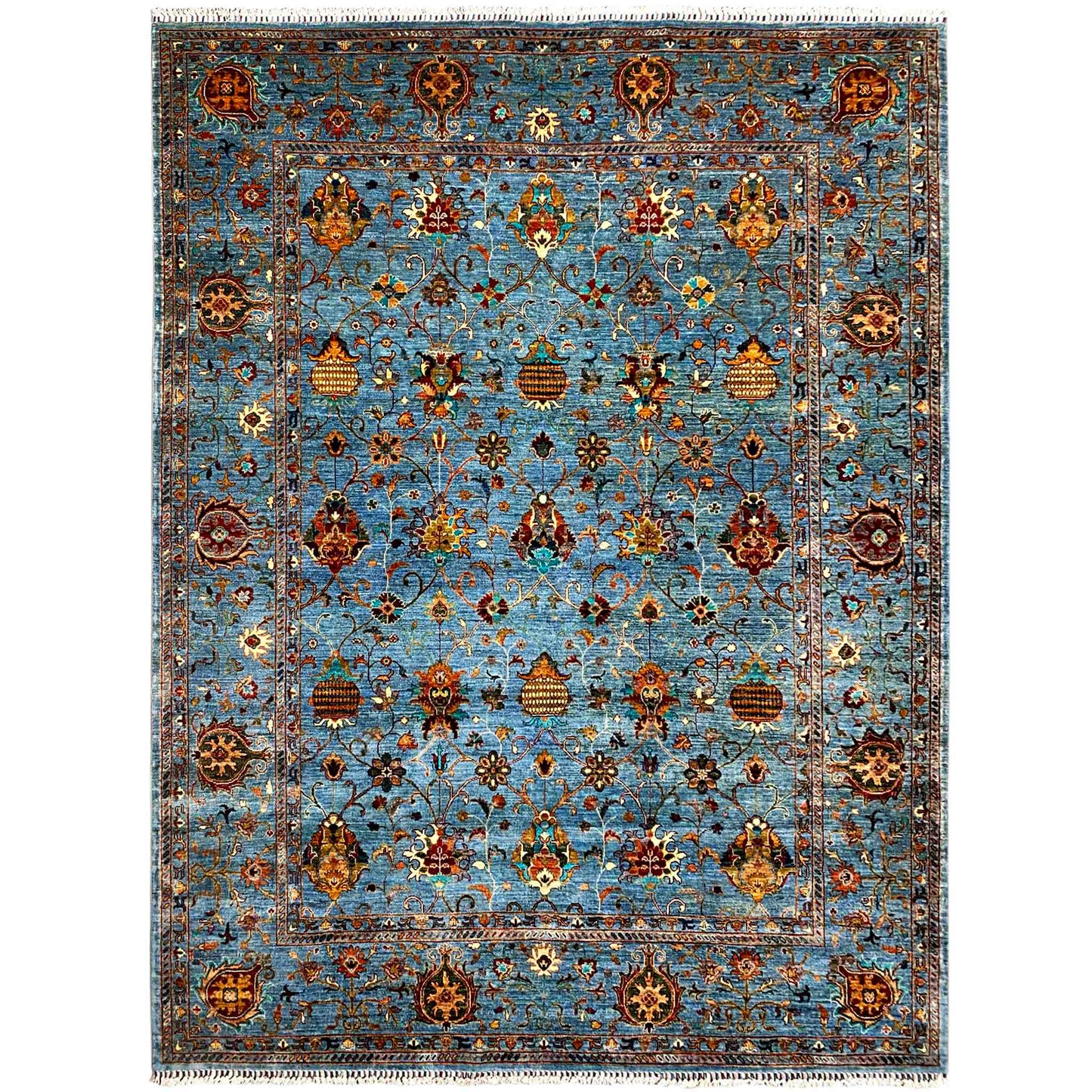 Afghanischer Ziegler Khorjin Teppich, 307x263cm - German Carpet Shop