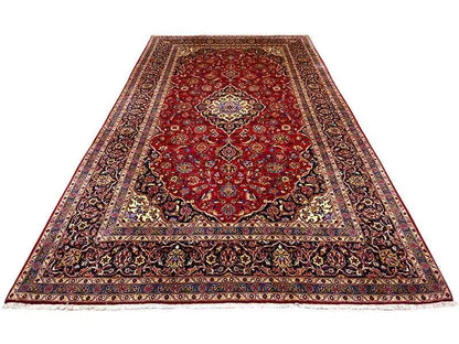 Keshan - Rot (359x248 cm) - German Carpet Shop