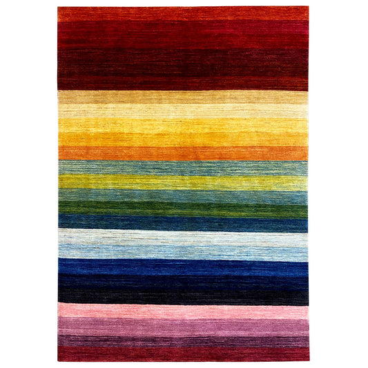 Regenbogen Gabbeh Teppich - 241x169 cm - German Carpet Shop