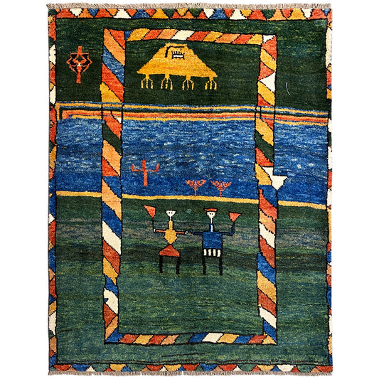 Gabbeh Carpet 170x140 cm