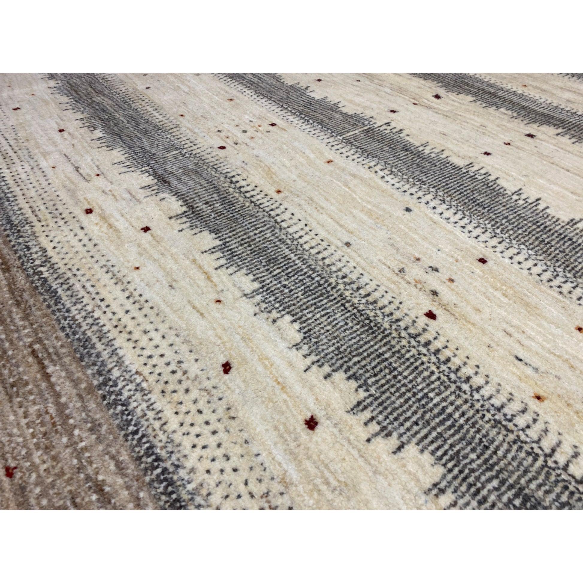 Gabbeh Teppich Beige 198x145 cm - German Carpet Shop