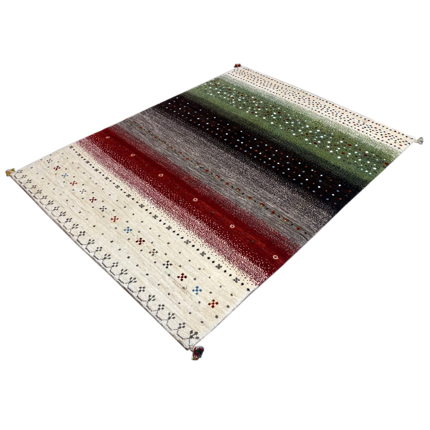 Gabbeh Teppich Bunt 199x149 cm - German Carpet Shop