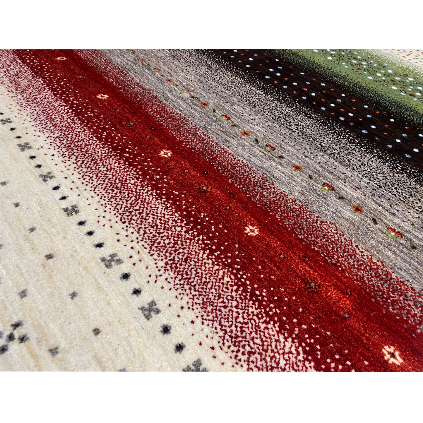 Gabbeh Teppich Bunt 199x149 cm - German Carpet Shop