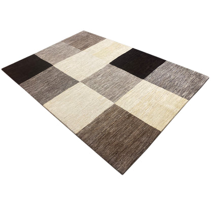 Gabbeh Teppich Beige Schwarz 240x169 cm - German Carpet Shop