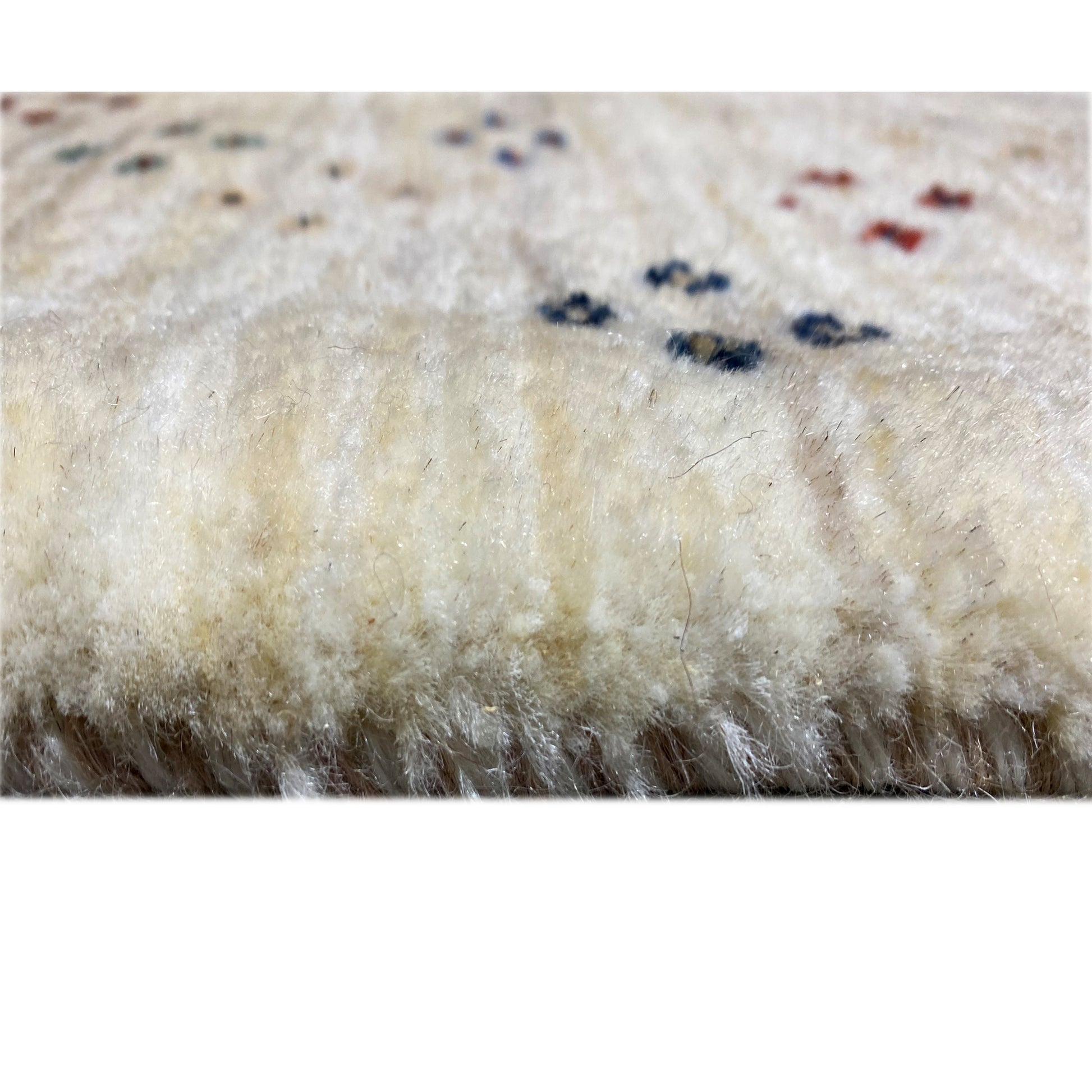 Gabbeh Teppich Beige 197x145 cm - German Carpet Shop