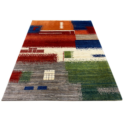 Gabbeh Teppich Bunt 201x150 cm - German Carpet Shop