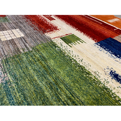 Gabbeh Teppich Bunt 201x150 cm - German Carpet Shop