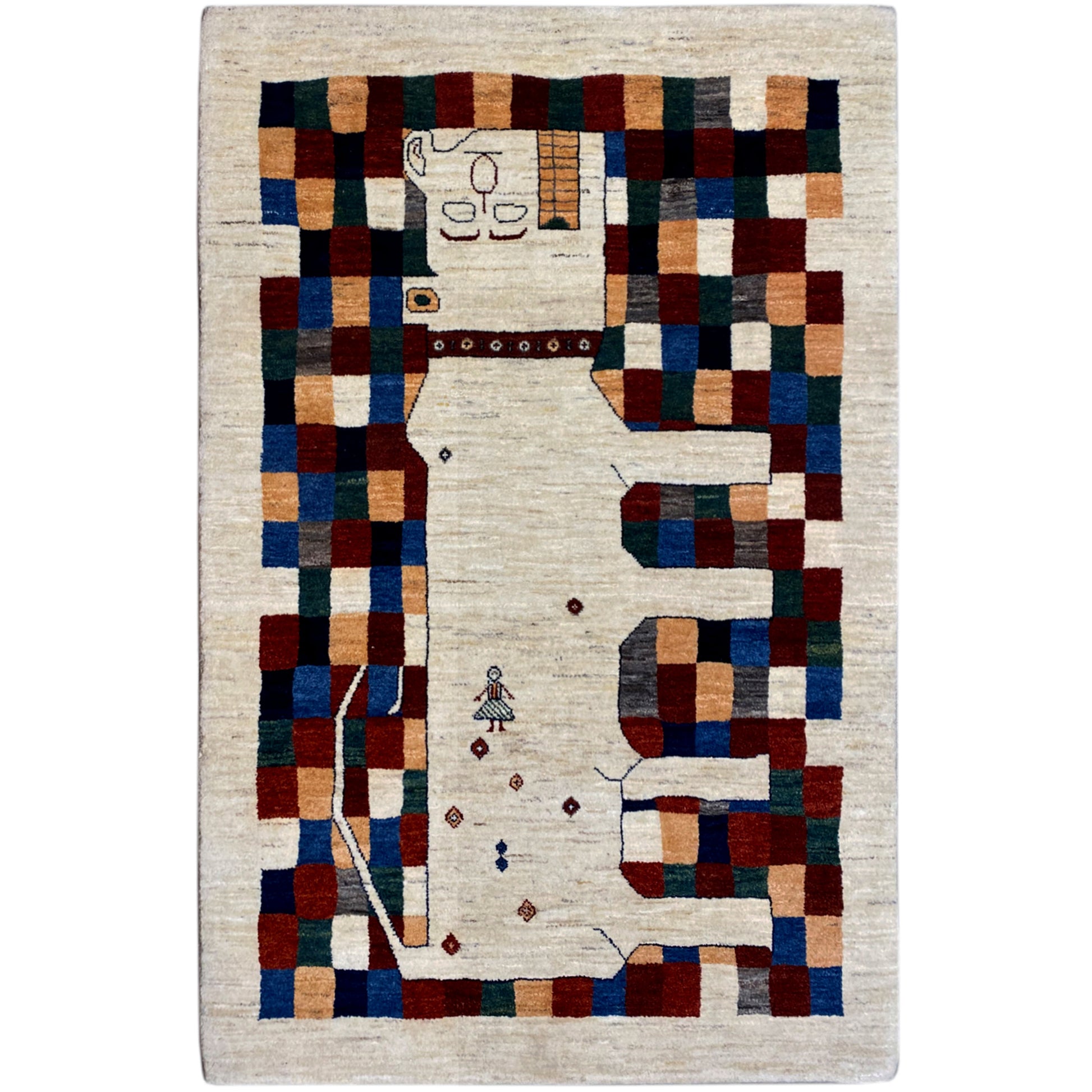 Gabbeh Teppich 180x119 cm - German Carpet Shop