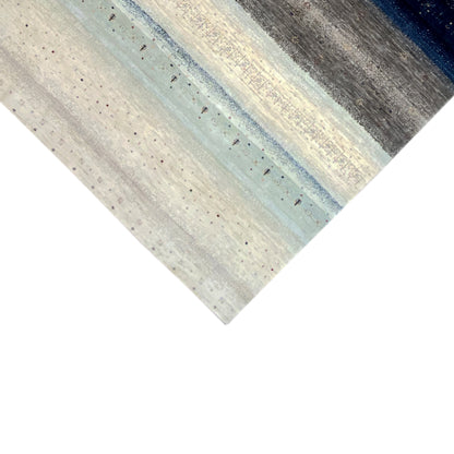 Gabbeh Exklusiver Teppich Blau/Grau 290x198 cm - German Carpet Shop