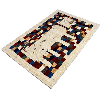 Gabbeh Teppich 182x120 cm - German Carpet Shop
