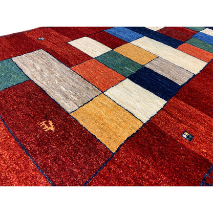 Roter Gabbeh Teppich Läufer 294x84 cm - German Carpet Shop