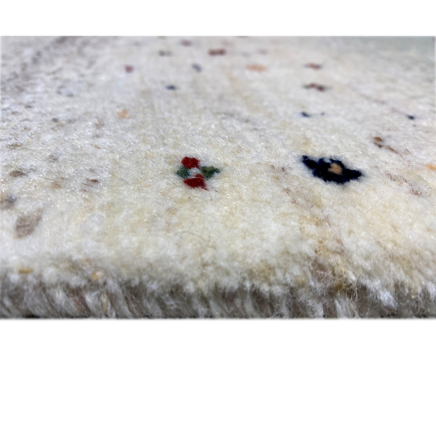 Blauer Gabbeh Teppich Läufer 195x80 cm - German Carpet Shop