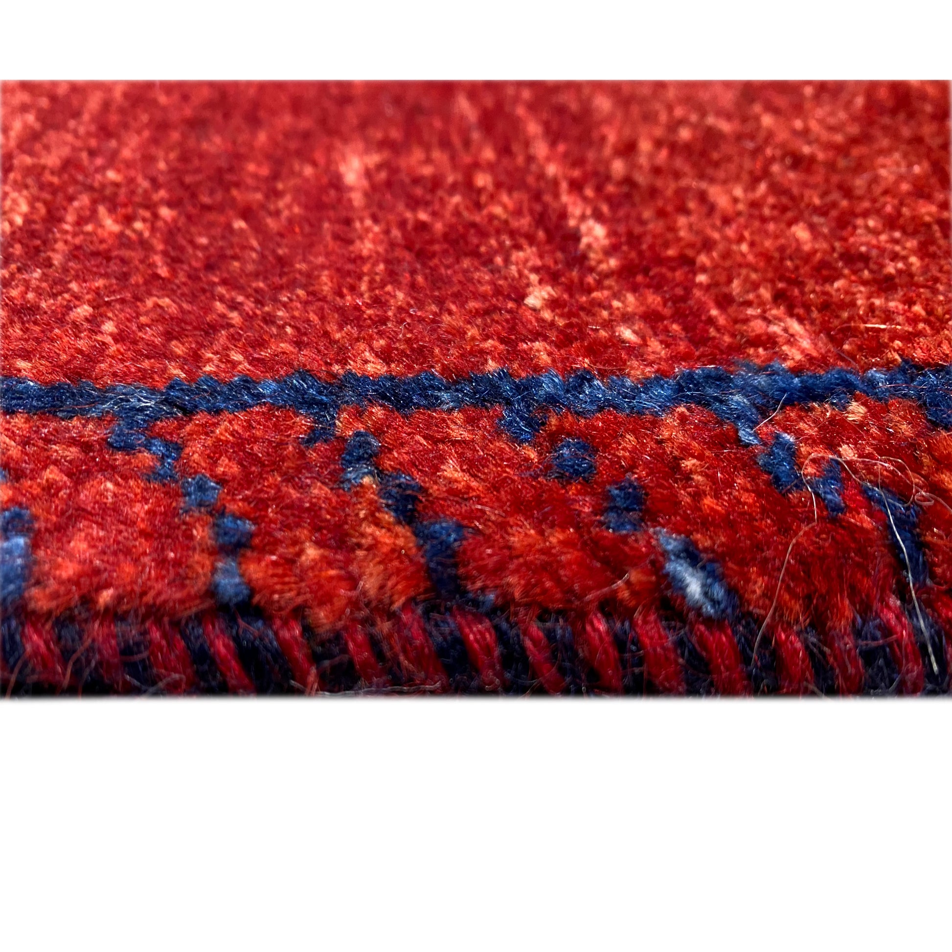 Roter Gabbeh Teppich Läufer 254x79 cm - German Carpet Shop